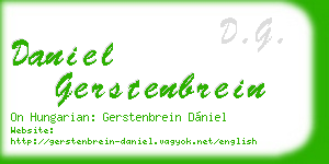 daniel gerstenbrein business card